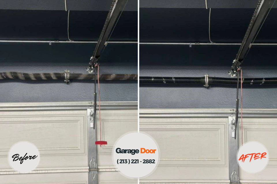 Before and after: garage door repair Funston Glenwood Springs
